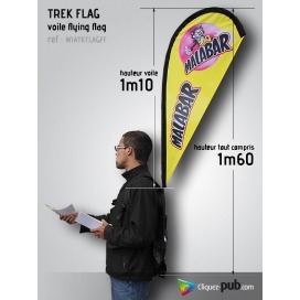 Kit Voile Flying Flag sur sac à dos (Trek Flag)