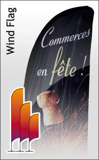 Wind-Flag - voile publicitaire