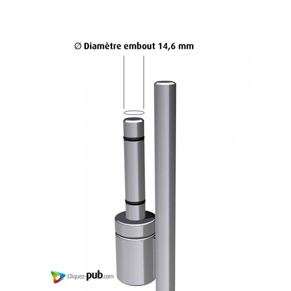 Pieu forant chromé