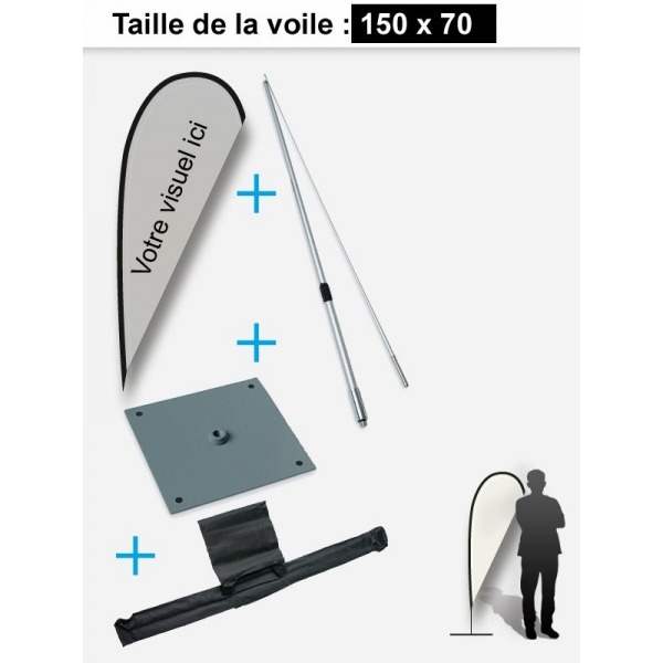 Mini Flying Flag d'intérieur 1m80
